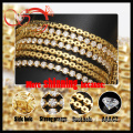 hot sale thick 2mm AAA CZ brass cup chain for jewelry making
